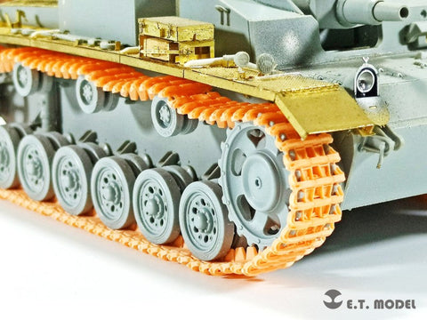ETモデル P35-021 1/35 WWII ドイツ III号IV号戦車（タイプ3B）ワークブル履帯(3Dプリント)
