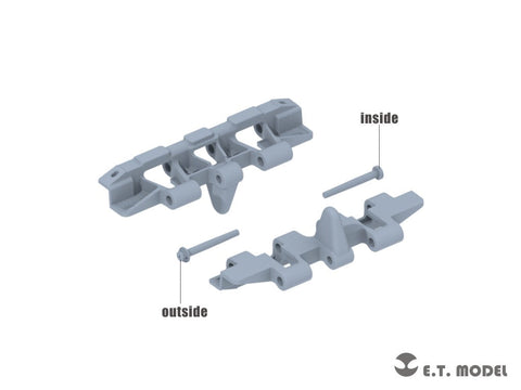 ETモデル P35-080 1/35 WWII ドイツ タイガー（P）ワークブル履帯(3Dプリント) (アミュージングホビー/ドラゴン用)