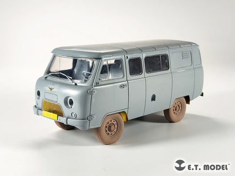 E.T.モデル P35-115 1/35 ロシア UAZ 3909 軍用バン 自重変形ホイール (ズベズダ 3644用)