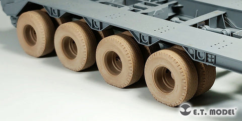 E.T.モデル P35-119 1/35 アメリカ M747 重機材セミトレーラー 自重変形タイヤ (モンモデル用)