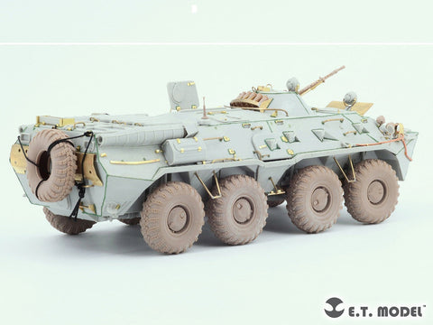 E.T.モデル P35-120 1/35 ロシア BTR-80/80A APC 自重変形タイヤ(ワイドタイプ) トランぺッター用