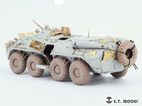 E.T.モデル P35-120 1/35 ロシア BTR-80/80A APC 自重変形タイヤ(ワイドタイプ) トランぺッター用