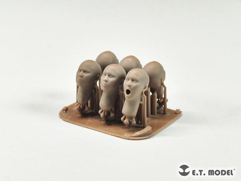 ETモデル P35-339 1/35 アジア人の頭部フィギュア タイプ1