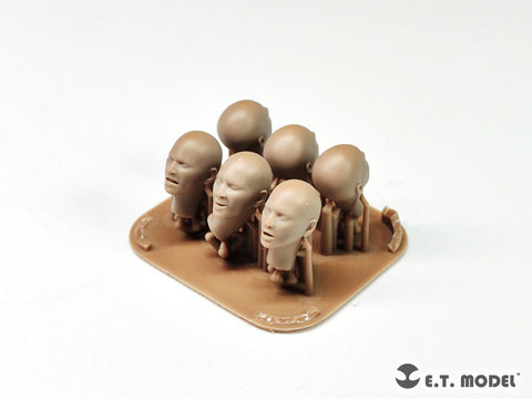 ETモデル P35-340 1/35 アジア人の頭部フィギュア タイプ2