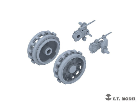 E.T.モデル P35-406 1/35 WWII ドイツ Sd.Kfz.251装甲兵員輸送車/Sd.Kfz.11 3トンハーフトラック用連結可動履帯/スプロケット 後期型