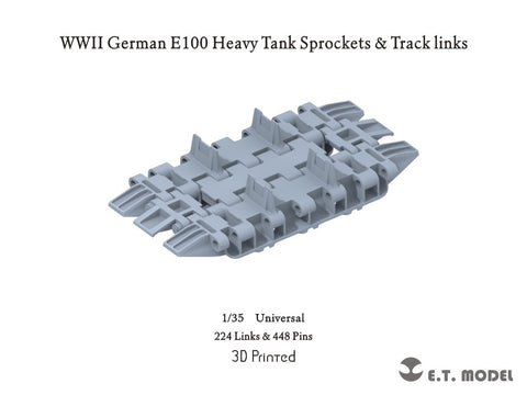 ETモデル P35-425 1/35 WWIIドイツ E100 重戦車 スプロケット&トラックリンク