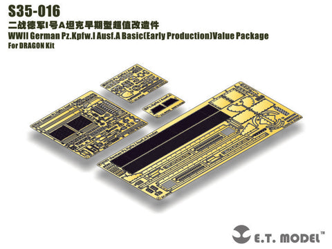 E.T.モデル S35-016 1/35 ドイツ I号戦車A型(初期型) バリューパッケージ(ドラゴン用)