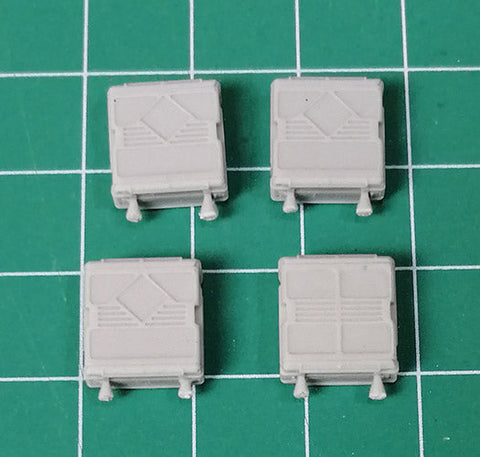 エウレカXXL E-077 1/35 25mm M242ブッシュマスター機関砲用弾薬ケース（M2 / M3 ブラッドレーCAV、LAV-25）  レジンパーツ×4