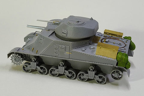 エウレカXXL ER-3582 1/35 M3グラント用アップグレードセット（タコム2086用）説明書付きエッチングパーツ、旋削アルミニウム製、75mm&37mm砲身、ブローニング M1919 .30口径砲身2基、樹脂製牽引ケーブルと乗組員個人装備品2個付き