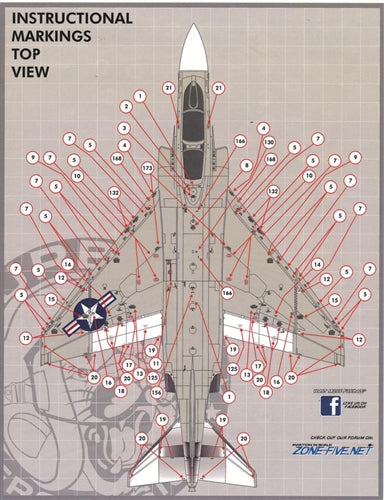 ファーボール 48-013 1/48 F-4B/N ステンシル
