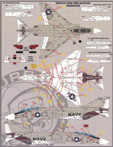 ファーボール 48-013 1/48 F-4B/N ステンシル