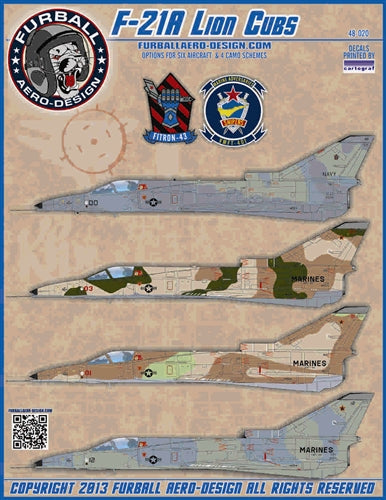 ファーボール 48-020 1/48 F-21A ライオン カブス 米海軍/アメリカ海兵隊 アグレッサー