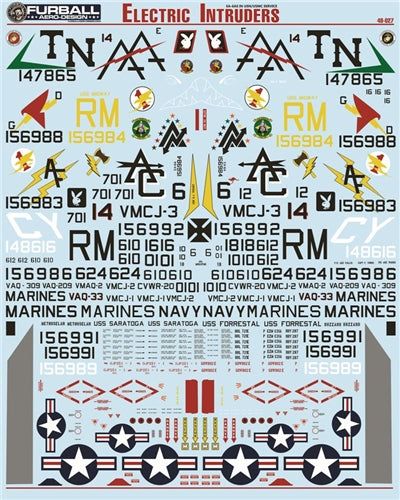 ファーボール  48-027 1/48 アメリカ空軍・アメリカ海兵隊 エレクトリック イントルーダーEA-6