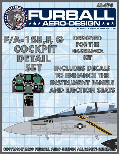 ファーボール 48-075 1/48 F/A-18E/F/G コクピット ディテールセット