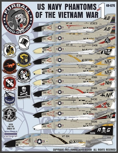 ファーボール 48-076 1/48 ベトナム戦争の 米海軍 ファントム