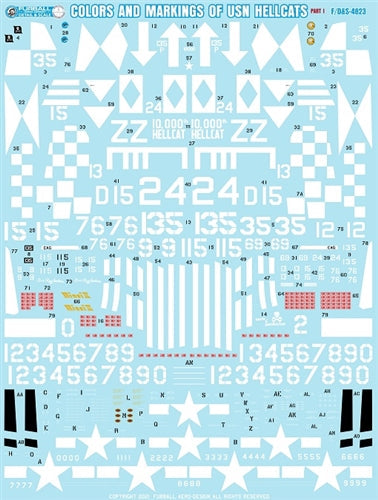 ファーボール F/D&S-4823 1/48 カラー＆マーキング of F6F-5 ヘルキャット パート1