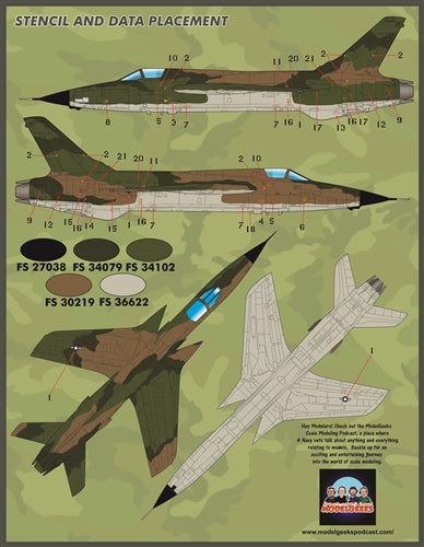 ファーボール FDS-4826 1/48 F-105s サンダーチーフ カラーズ・マーキング パート I