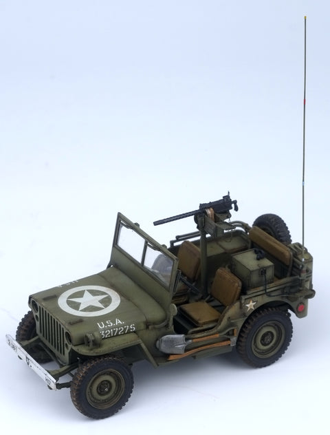 ファイブスターモデル MM35019 1/35 WWII アメリカ軍 ウィリス ジープ MP48 アンテナ BC620 ラジオ & PE97 パワーサプライ