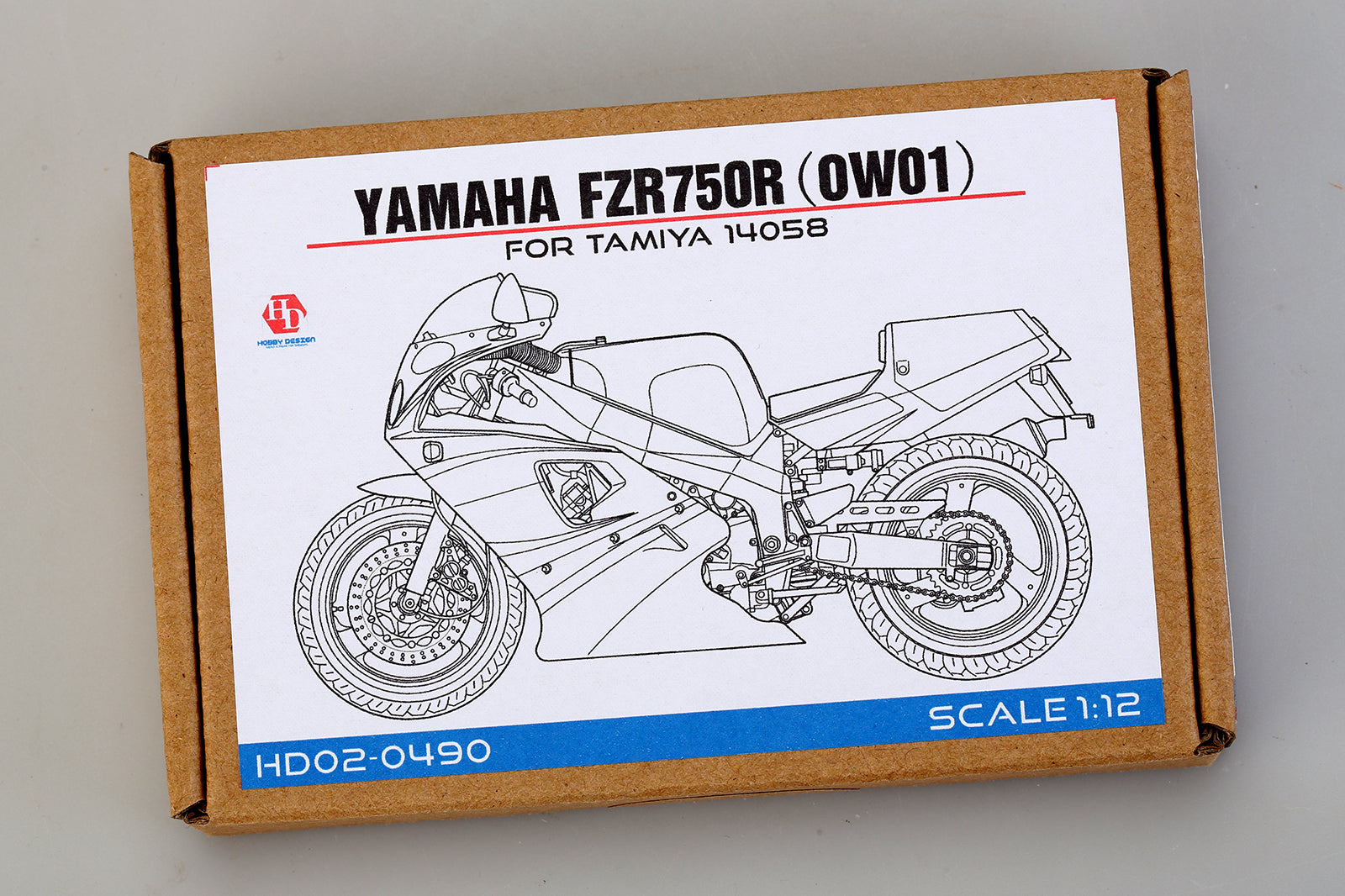 ヤマハ　OW01 FZR750R（3FV1）サービスマニュアル　パーツカタログ ホビーデザイン HD02-0490 1/12 ヤマハ FZR750R(OW01) For T(14058