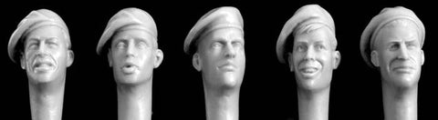 ホーネット HQH4 1/35 ベレー帽（右下がり）着用 イギリス 1940'S カジュアル ヘッドセット