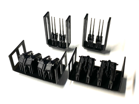 バンカースタジオ WS35007 1/350 WWIIドイツ海軍 10.5cm連装対空砲 33型 タイプA(ビスマルク型/アドミラルヒッパー型用)