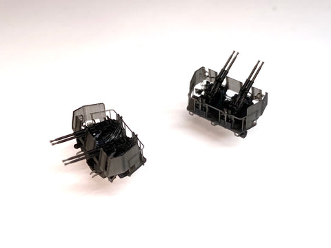 バンカースタジオ WS35018 1/350 WWIIアメリカ海軍 ボフォース 40mm四連装機銃 後期型 防楯付き