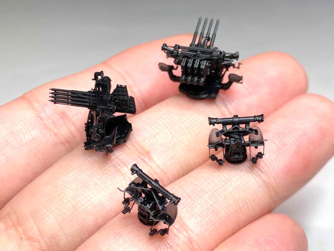 バンカースタジオ WS20034 1/200 WWIIアメリカ海軍 1.1インチ四連装対空機銃(Mk.44照準器)