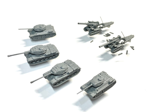バンカースタジオ SP6004D 1/700 WWIIソビエト 親衛第2戦車軍 ベルリンの戦い(タコム6004用)