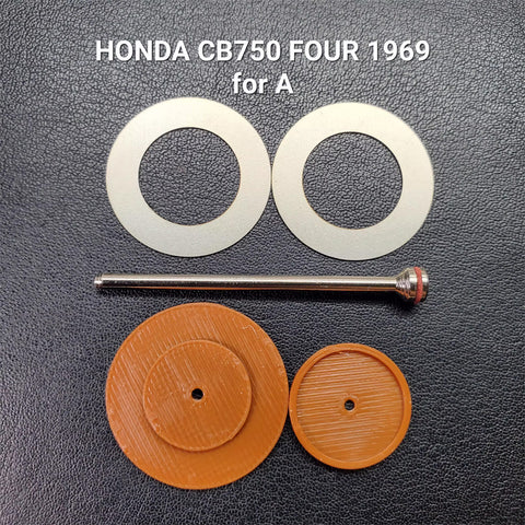 カレドモデル D004 1/12 ホンダCB750 FOUR 1969年式オートバイ メタルディスクブレーキ (アオシマ用)
