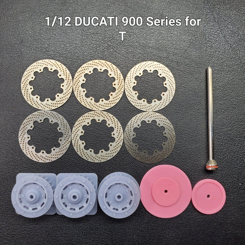 カレドモデル D014 1/12 ドゥカティ 900シリーズ用 メタルディスクブレーキ（MHR・NCR・SS）タミヤ用