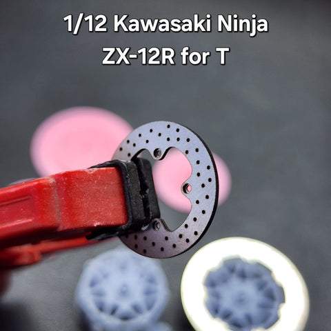 カレドモデル D020 1/12 カワサキ Ninja ZX-12R用 メタルディスクブレーキ (タミヤ用)