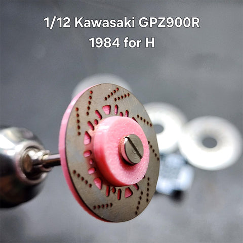 カレドモデル D024 1/12 カワサキ GPZ900R用 金属製ディスクブレーキ (ハセガワ用)