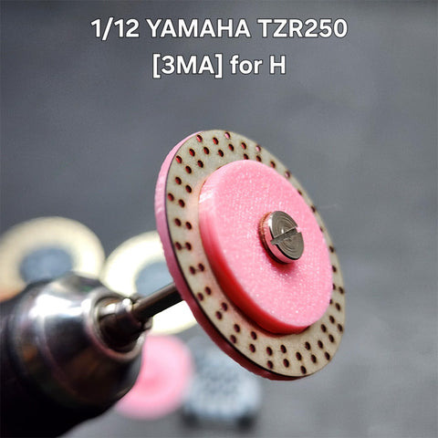 カレドモデル D028 1/12 ヤマハ TZR250 [3MA]用 メタルディスクブレーキ (ハセガワ用)