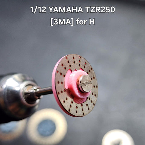 カレドモデル D028 1/12 ヤマハ TZR250 [3MA]用 メタルディスクブレーキ (ハセガワ用)