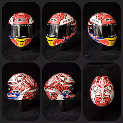 カレドモデル HM008 1/12 MM SHOEI X-14 レッド＆ホワイト・アント 2019