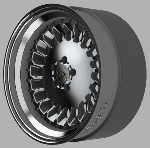 ケイスタイル KS-PA61 1/24 数量限定20インチリバレルY33CIMA純正ホイール