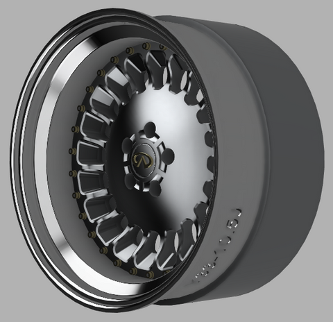 ケイスタイル KS-PA61 1/24 数量限定20インチリバレルY33CIMA純正ホイール