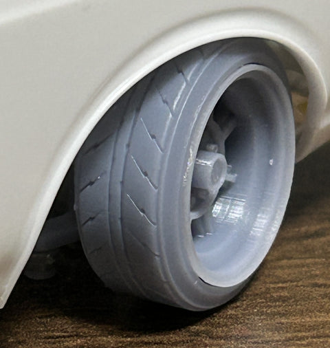 ケイスタイル KS-PA77 1/24 KS-CU13専用14インチタイヤ(1.5°/3°）
