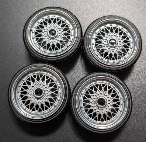ケイスタイル KS-PA92 1/24 17インチ BBS-RS TYPE ホイール 1/24スケールカーモデル用 1台分