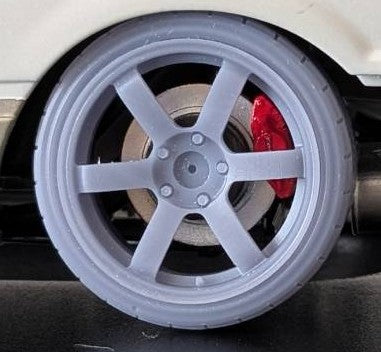 ケイスタイル KS-PA94 1/24 17インチ TE37V TYPE ホイール 1/24スケールカーモデル用 1台分