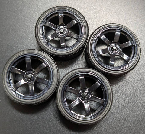 ケイスタイル KS-PA94 1/24 17インチ TE37V TYPE ホイール 1/24スケールカーモデル用 1台分