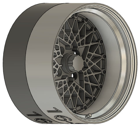 ケイスタイル KS-S22 1/24 R/N版 16インチ4H FメッシュTYPEホイール 4本セット
