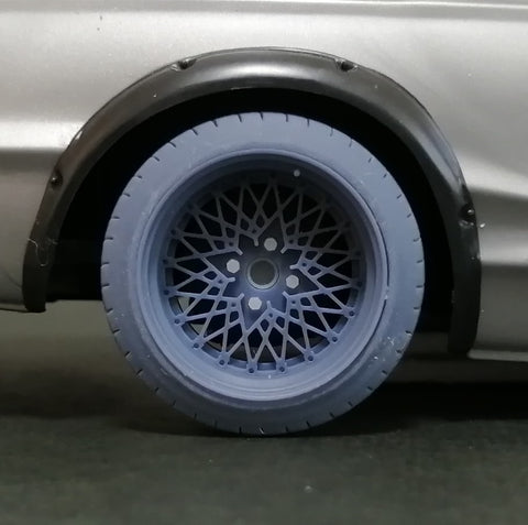 ケイスタイル KS-S22 1/24 R/N版 16インチ4H FメッシュTYPEホイール 4本セット