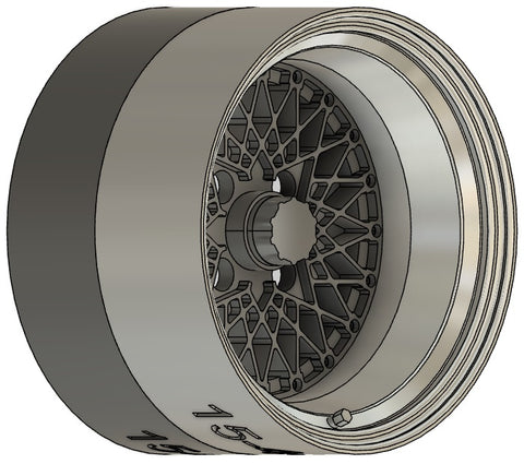 ケイスタイル KS-S23 1/24 R/N版 15インチ4H FメッシュTYPEホイール 4本セット