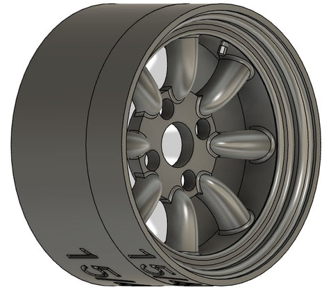 ケイスタイル KS-S41 1/24 15インチ4H-RS-8 R-TYPEホイール　4本セット