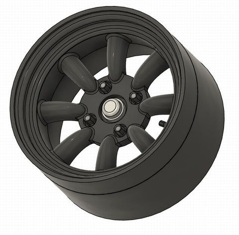 ケイスタイル KS-S57 1/24 KS-SP38専用15インチ8本スポークホイール