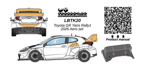 LBプロダクション LBTK21 1/24 トヨタ GRヤリス ラリー1 サファリセット