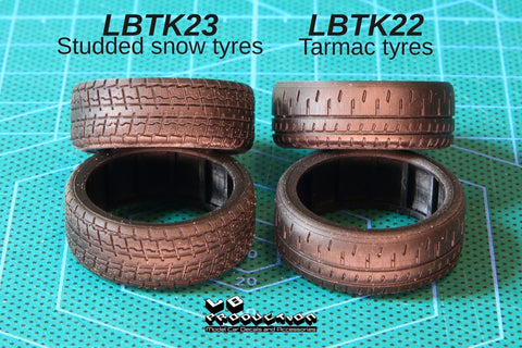 LBプロダクション LBTK22 1/24 トヨタ GRヤリス ラリー1 ターマックホイール/ ブレーキ/ サスペンションセット