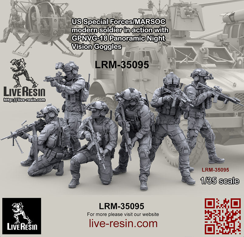 ライブレジン LRM35095 1/35 アメリカ海兵隊特殊作戦コマンド MARSOC