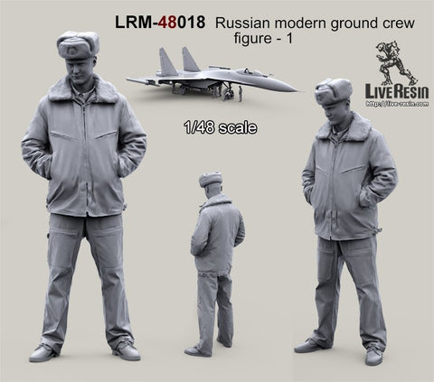 ライブレジン LRM48018 1/48 現用 ロシア軍グランドクルー 1